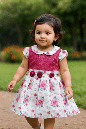 Girls Kids Wear - Floral Elegance Baby Girl Party Dress