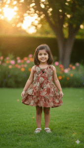 Girls Kids Wear- Sunshine Elegance Girls Party Frock